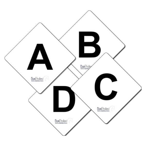 Lettres et numéros de cross en alu