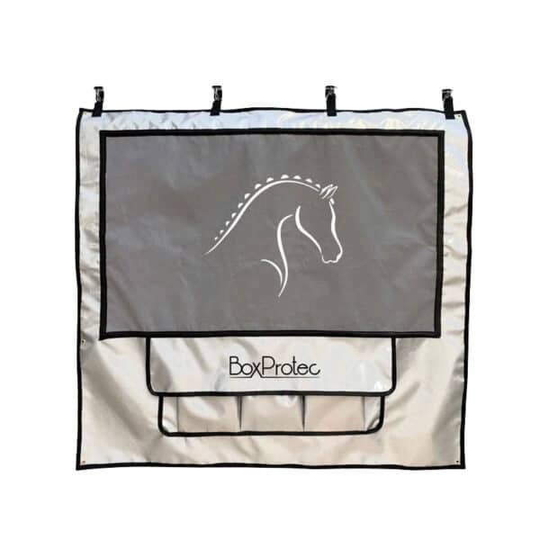 Tenture de box PRO 1 BoxProtec argent et gris
