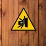 Panneau “Danger écrasement”