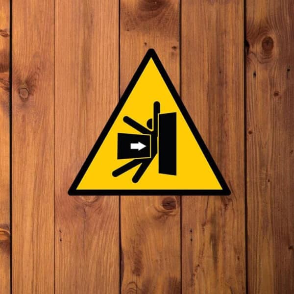 Panneau “Danger écrasement” Panneau “Danger écrasement”