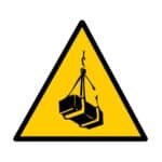 Panneau "Attention charge suspendue" - triangle