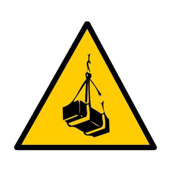 Panneau "Attention charge suspendue" - triangle Panneau "Attention charge suspendue" - triangle