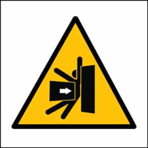Panneau “Danger écrasement” - carré