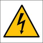 Panneau “Danger électrique” - carré