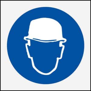 Panneau "Protection de tête obligatoire"