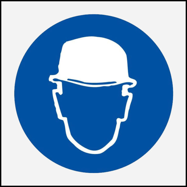 Panneau "Protection de tête obligatoire"