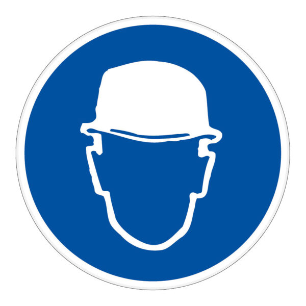 Panneau "Protection de tête obligatoire"