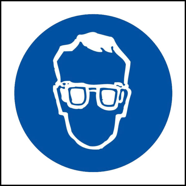 Panneau “Protection des yeux obligatoire” Panneau “Protection des yeux obligatoire”