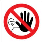 Panneau "Interdit d'entrer"