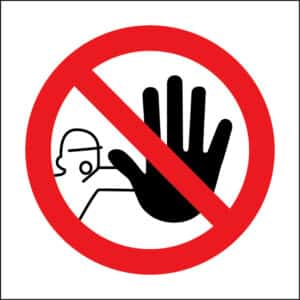 Panneau "Interdit d'entrer"