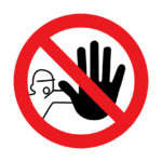 Panneau "Interdit d'entrer"