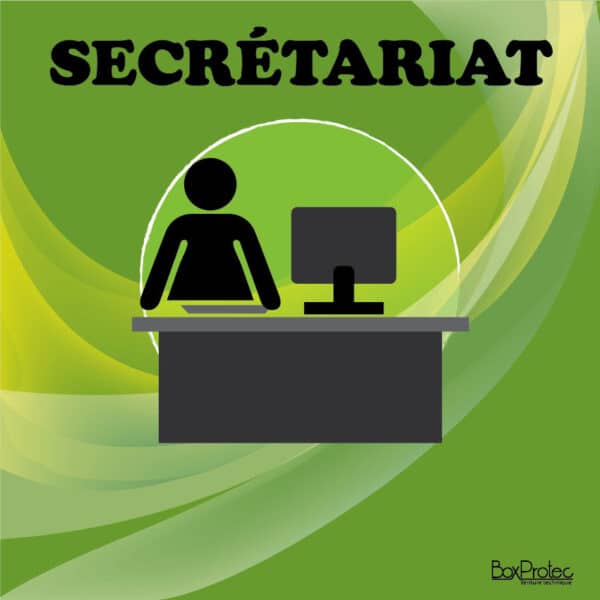 Panneau "Secrétariat" - Vert