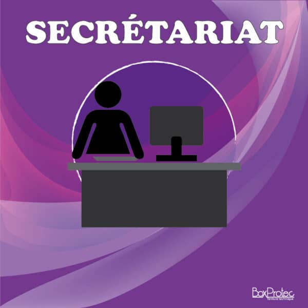 Panneau "Secrétariat" - Violet