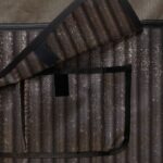 Tenture de box PRO1 effet tôle - noir - pochette