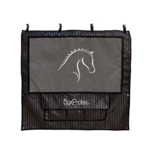 Tenture de box PRO1 effet tôle - noir/gris