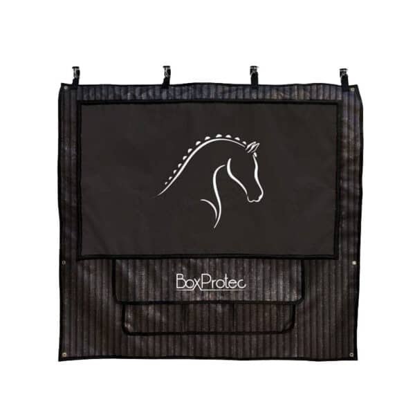 Tenture de box PRO1 effet tôle - noir/noir Tenture de box PRO1 effet tôle - noir/noir