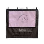 Tenture de box PRO1 effet tôle - noir/rose