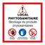 Boxprotec  Panneau local phytosanitaire stockage de produits 30 x 30 cm