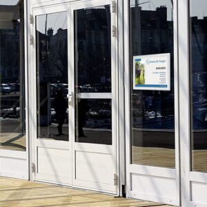 Cadre mural aluminium double face