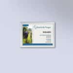 Cadre mural aluminium double face