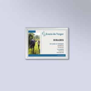 Cadre mural aluminium double face