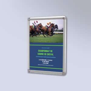 Cadre mural classique coins arrondis