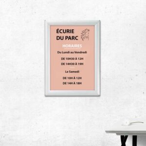 Cadre mural étanche coins droits