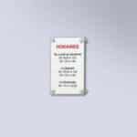 Cadre transparent mural