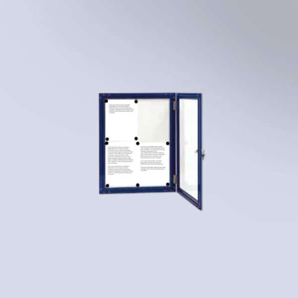 Vitrine d’affichage extérieur colorée