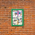 Vitrine d’affichage extérieur colorée - Vert