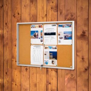 Vitrine d’intérieur avec porte coulissantes