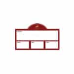 Plaque de ration demi-lune - Rouge