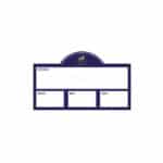 Plaque de ration demi-lune - Bleu