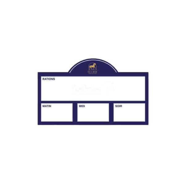 Plaque de ration demi-lune - Bleu