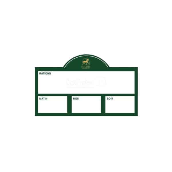 Plaque de ration demi-lune - Vert