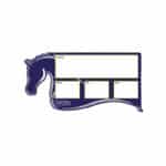 Plaque de ration à motif cheval - Bleu