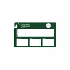 Plaque de ration personnalisée avec votre logo - Vert