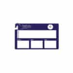 Plaque de ration personnalisée avec votre logo - Bleu