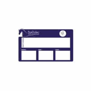 Plaque de ration personnalisée avec votre logo - Bleu