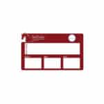 Plaque de ration personnalisée avec votre logo - Rouge