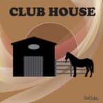 Panneau "Club House" - Marron