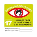 Panneau “Surveillons nos prairies”