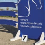 Chevalet numéro d'obstacle