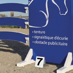 Chevalet numéro d'obstacle