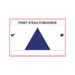 Panneau "Point d'eau d'incendie"