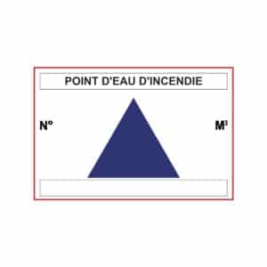Panneau "Point d'eau d'incendie"