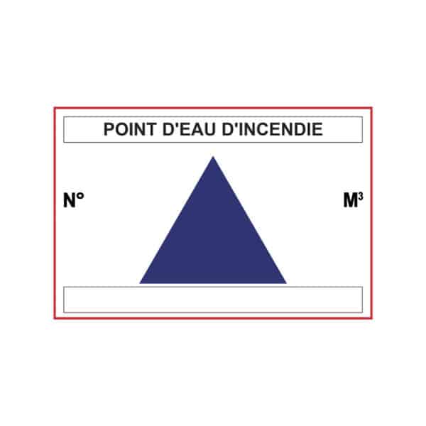 Panneau "Point d'eau d'incendie" Panneau "Point d'eau d'incendie"