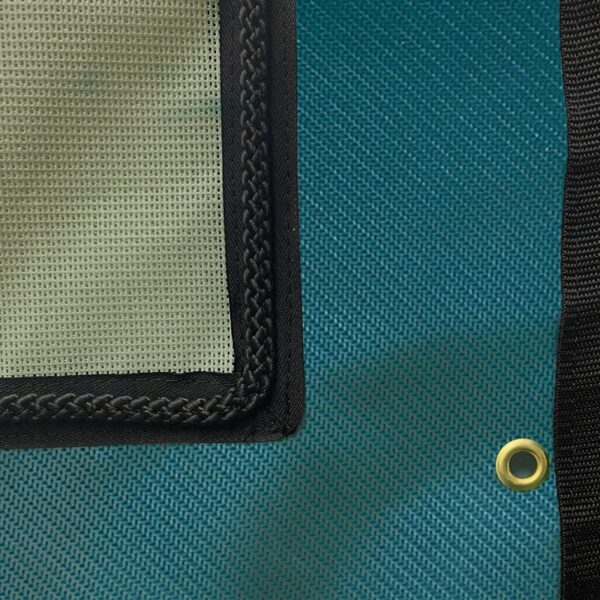 tenture-pro1-vert-carbone-cordon-oeillets