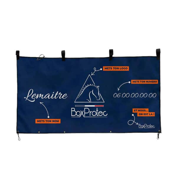 Tenture de box personnalisable - exemple