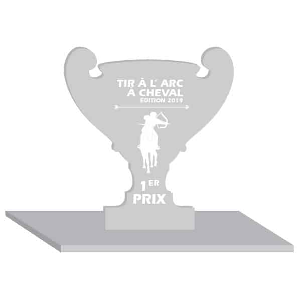 Trophée en plexiglass avec personnalisation en ligne Trophée en plexiglass avec personnalisation en ligne